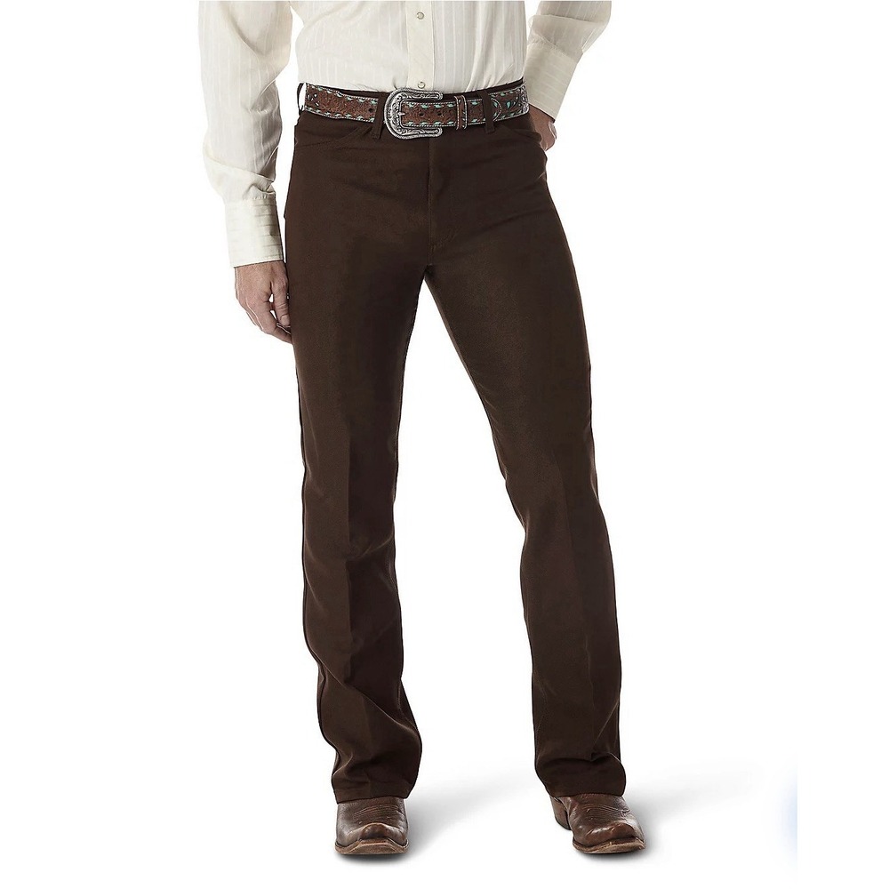 NWT Wrangler Wrancher Pants Mens Brown 82BN Bootcut Western Cowboy 42W x 32L
